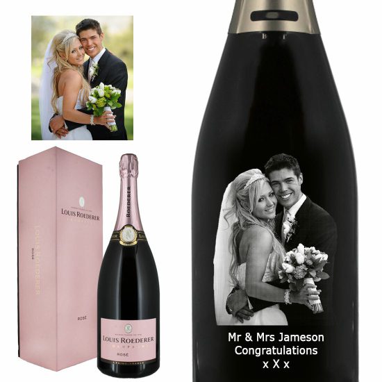 Photo Engraved Louis Roederer Rose Vintage Magnum Champagne 150cl