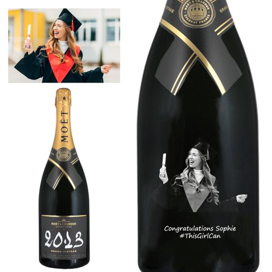 Photo Engraved Moët & Chandon Grand Vintage Magnum Champagne 150cl