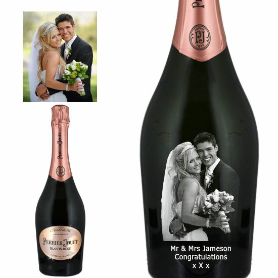 Photo Engraved Perrier-Jouët Blason Rosé Champagne 75cl