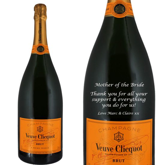 Personalised Veuve Clicquot Yellow Label Magnum Champagne 150cl