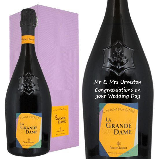 Personalised Veuve Clicquot La Grande Dame Champagne 75cl