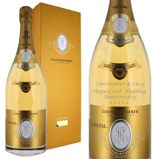 Personalised Louis Roederer Cristal Magnum Champagne 150cl
