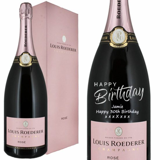Personalised Louis Roederer Rose Vintage Magnum Champagne 150cl