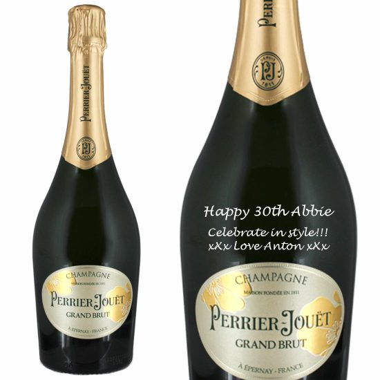 Personalised Perrier-Jouët Grand Brut Champagne 75cl