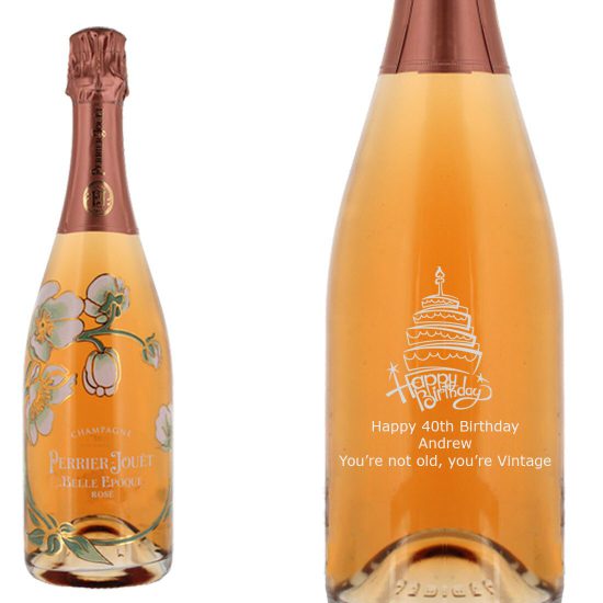 Personalised Perrier-Jouët Belle Epoque Rosé Champagne 75cl