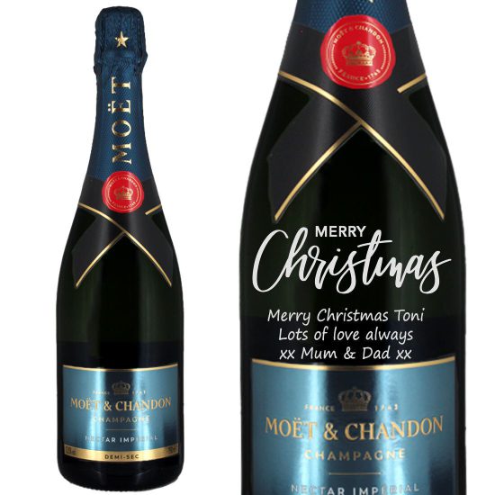 Personalised Moët & Chandon Nectar Impérial Champagne 75cl