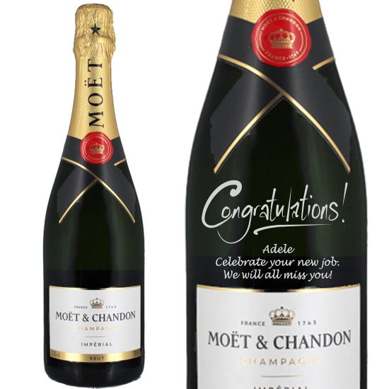 Personalised Moet & Chandon Brut Impérial Champagne 75cl