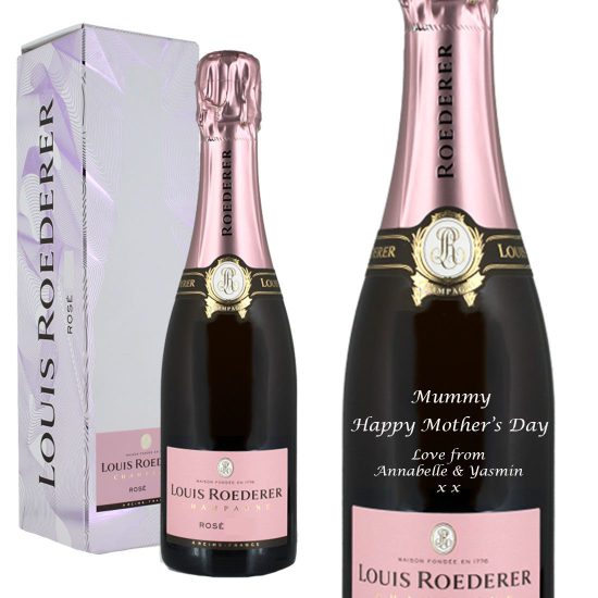 Personalised Louis Roederer Rose Vintage Half Bottle 37.5cl