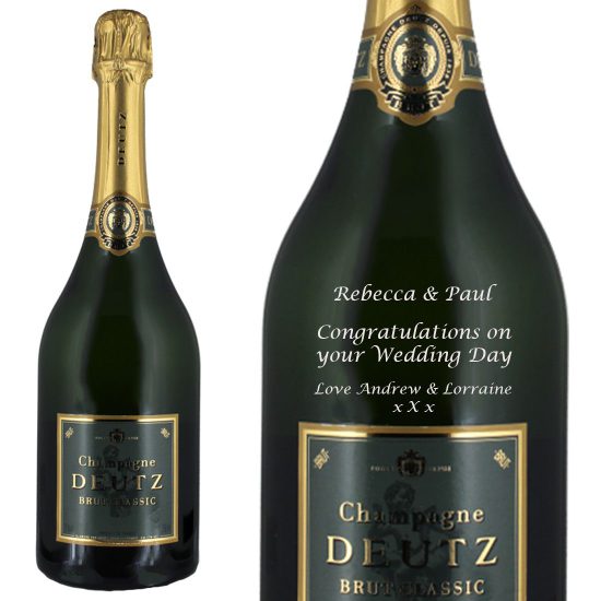 Personalised Deutz Brut Classic Champagne 75cl