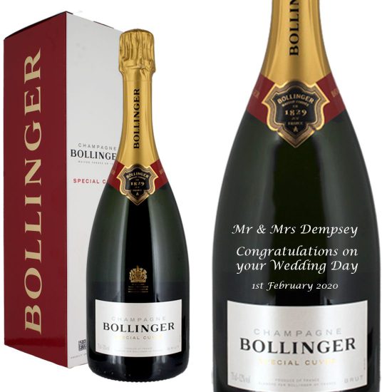 Personalised Bollinger Special Cuvee  Magnum Champagne 150cl