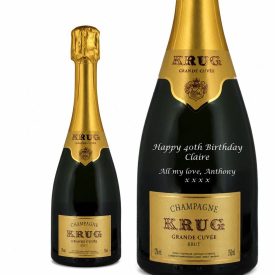 Personalised Krug Grande Cuvée Champagne 75cl