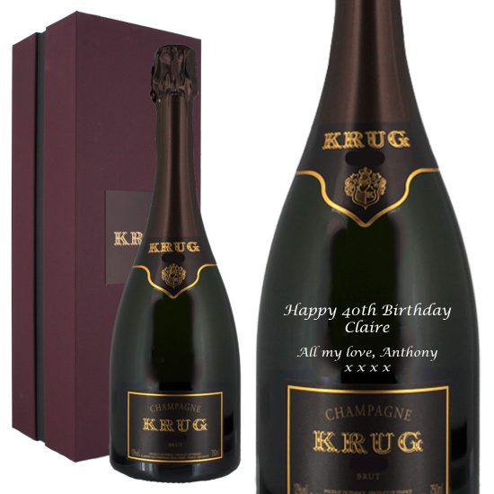 Personalised Krug Vintage Champagne 75cl