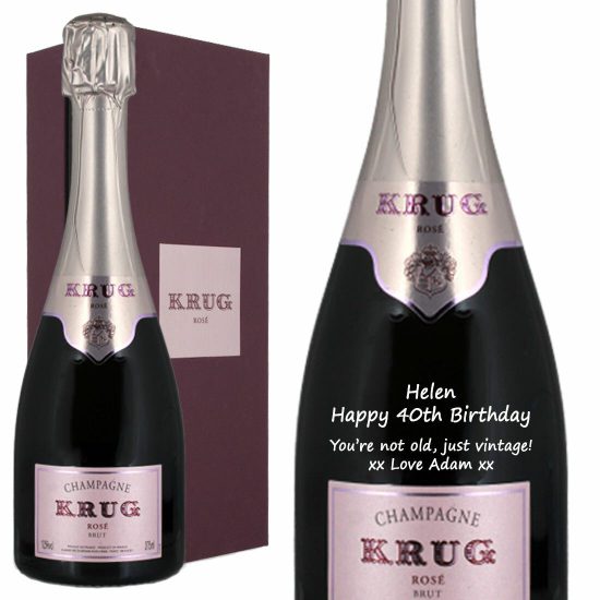 Personalised Krug Rosé Magnum Champagne 150cl
