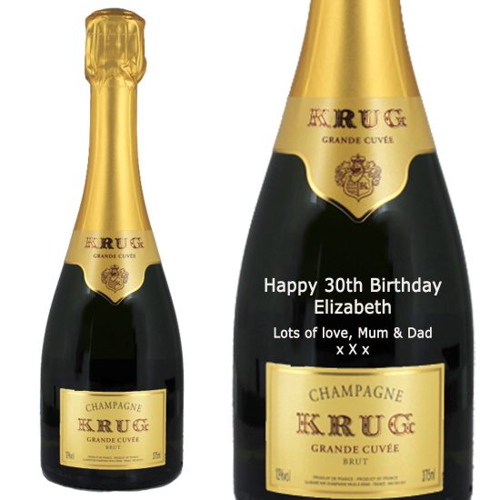 Personalised Krug Grande Cuvée Half Bottle Champagne 37.5cl