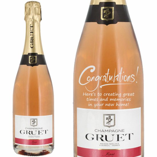 Personalised Gruet Rose NV Champagne 75cl