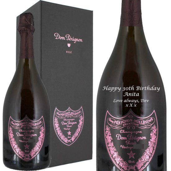 Personalised Dom Pérignon Rosé Vintage Magnum Champagne 150cl