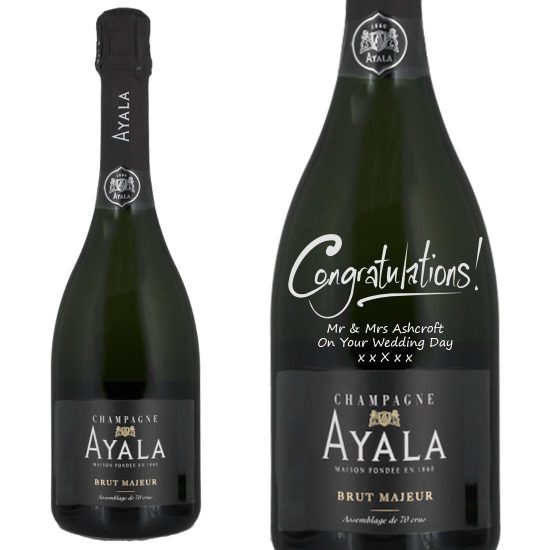Personalised Ayala Brut Majeur NV Champagne 75cl