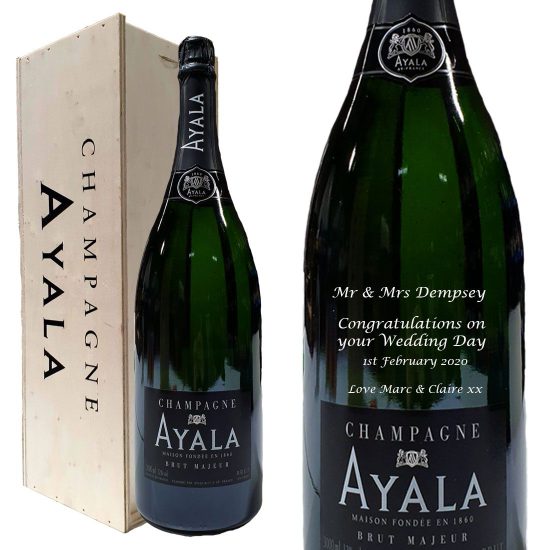 Personalised Ayala Brut Majeur NV Jeroboam Champagne 300cl