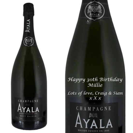 Personalised Ayala Brut Majeur NV Magnum Champagne 150cl