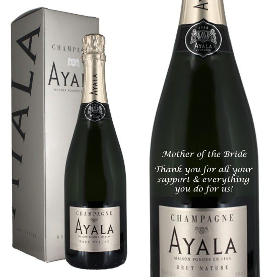 Personalised Ayala Brut Nature Champagne 75cl