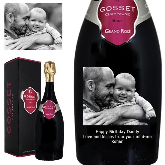 Photo Engraved Gosset Grand Rose Champagne 75cl