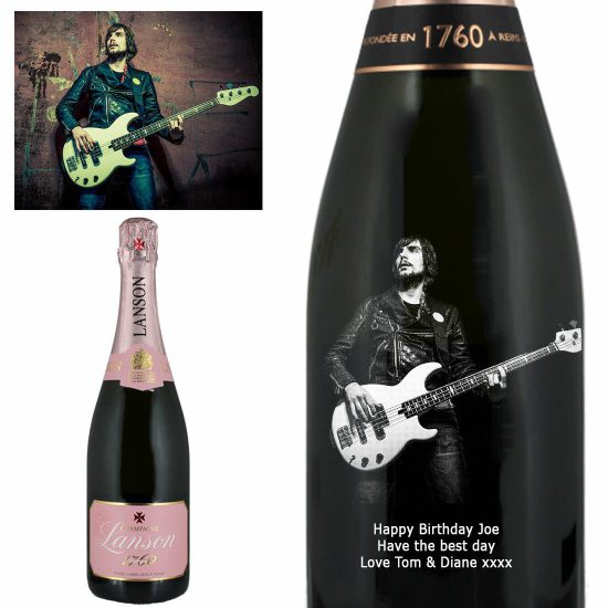 Photo Engraved Lanson Rose Champagne 75cl