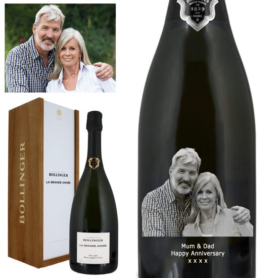 Photo Engraved Bollinger La Grande Année Vintage Champagne 75cl