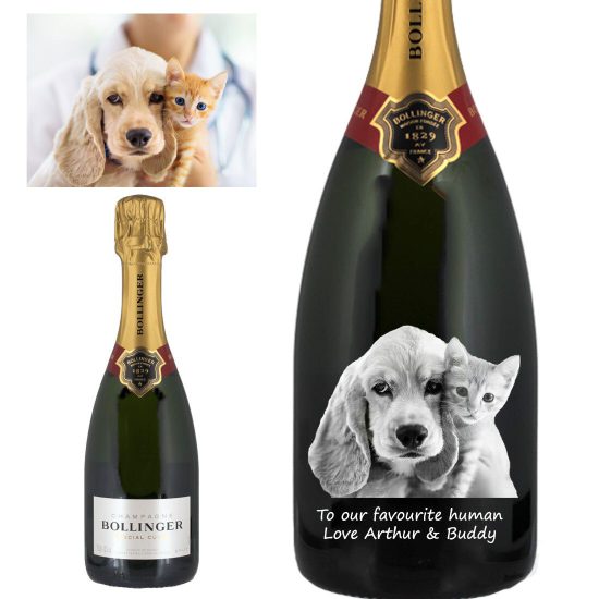 Photo Engraved Bollinger Special Cuvee Half Bottle Champagne 37.5cl