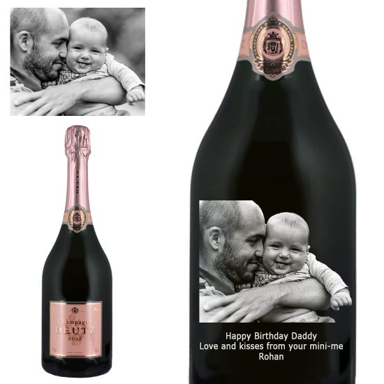 Photo Engraved Deutz Rosé Champagne 75cl