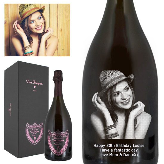 Photo Engraved Dom Pérignon Rosé Vintage Champagne 75cl