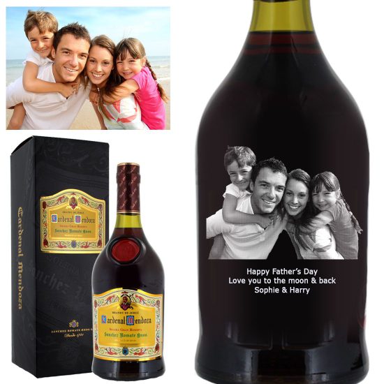 Photo Engraved Cardenal Mendoza Spanish Brandy 70cl