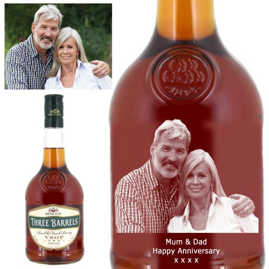 Photo Engraved Three Barrels 70cl