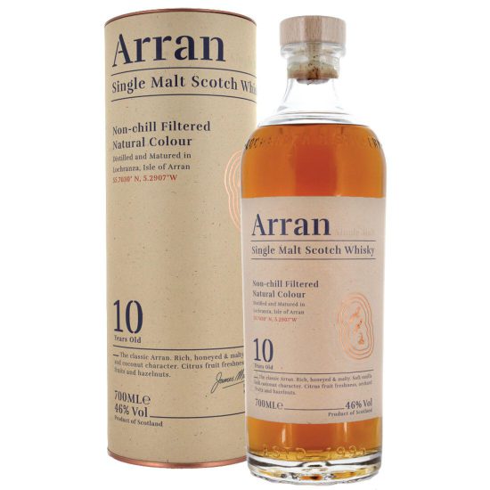 Arran 10 Year Old Single Malt Whisky 70cl