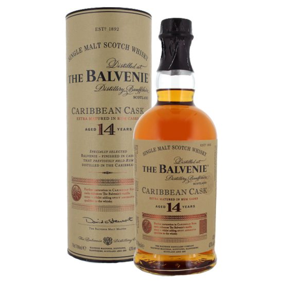 Balvenie 14 Year Old Caribbean Rum Cask Single Malt Whisky 70cl
