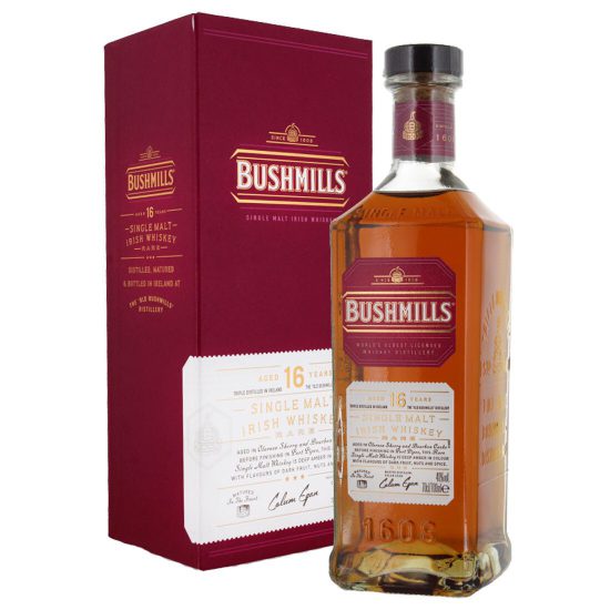 Bushmills 16 Year Old Single Malt Irish Whiskey 70cl