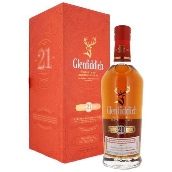 Glenfiddich 21 Year Old Single Malt Whisky 70cl