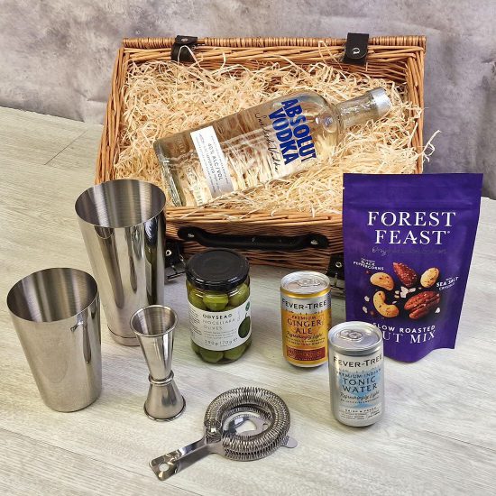 Absolut Blue Swedish Vodka Luxury Cocktail Hamper