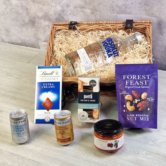 Absolut Blue Swedish Vodka Luxury Treat Hamper
