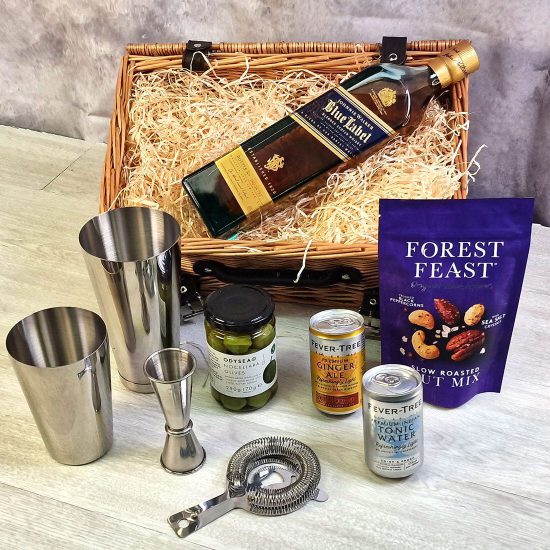 Johnnie Walker Blue Label Whisky Luxury Cocktail Hamper