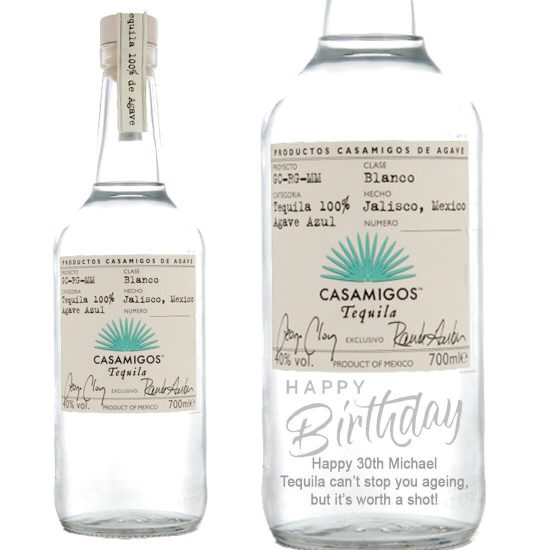 Personalised Casamigos Blanco Tequila