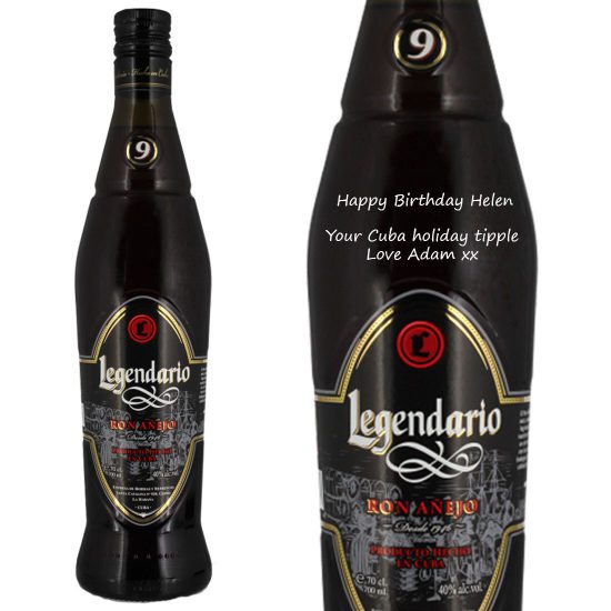 Personalised Legendario Ron Anejo Rum