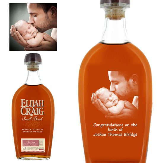 Photo Engraved Elijah Craig Small Batch Bourbon