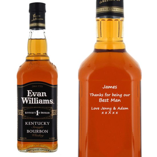 Personalised Evan Williams Black Label Bourbon