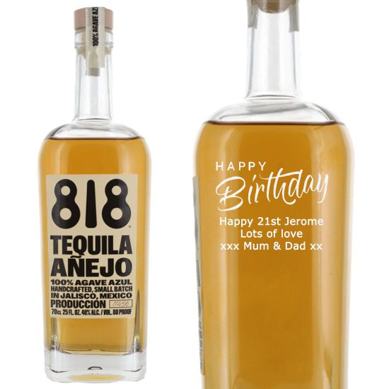 Personalised 818 Tequila Anejo