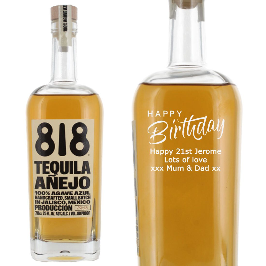 Personalised 818 Tequila Anejo
