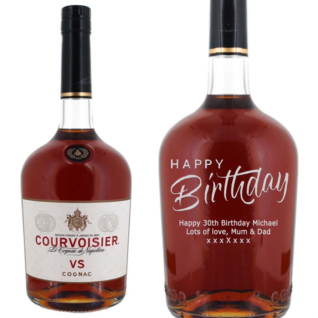 Personalised Courvoisier VS Cognac 70cl