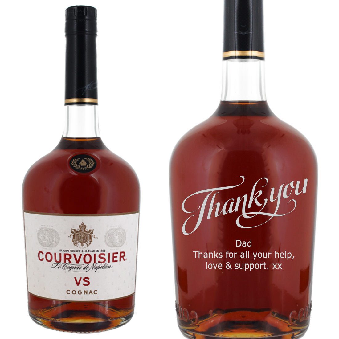 Personalised Courvoisier VS Cognac 70cl