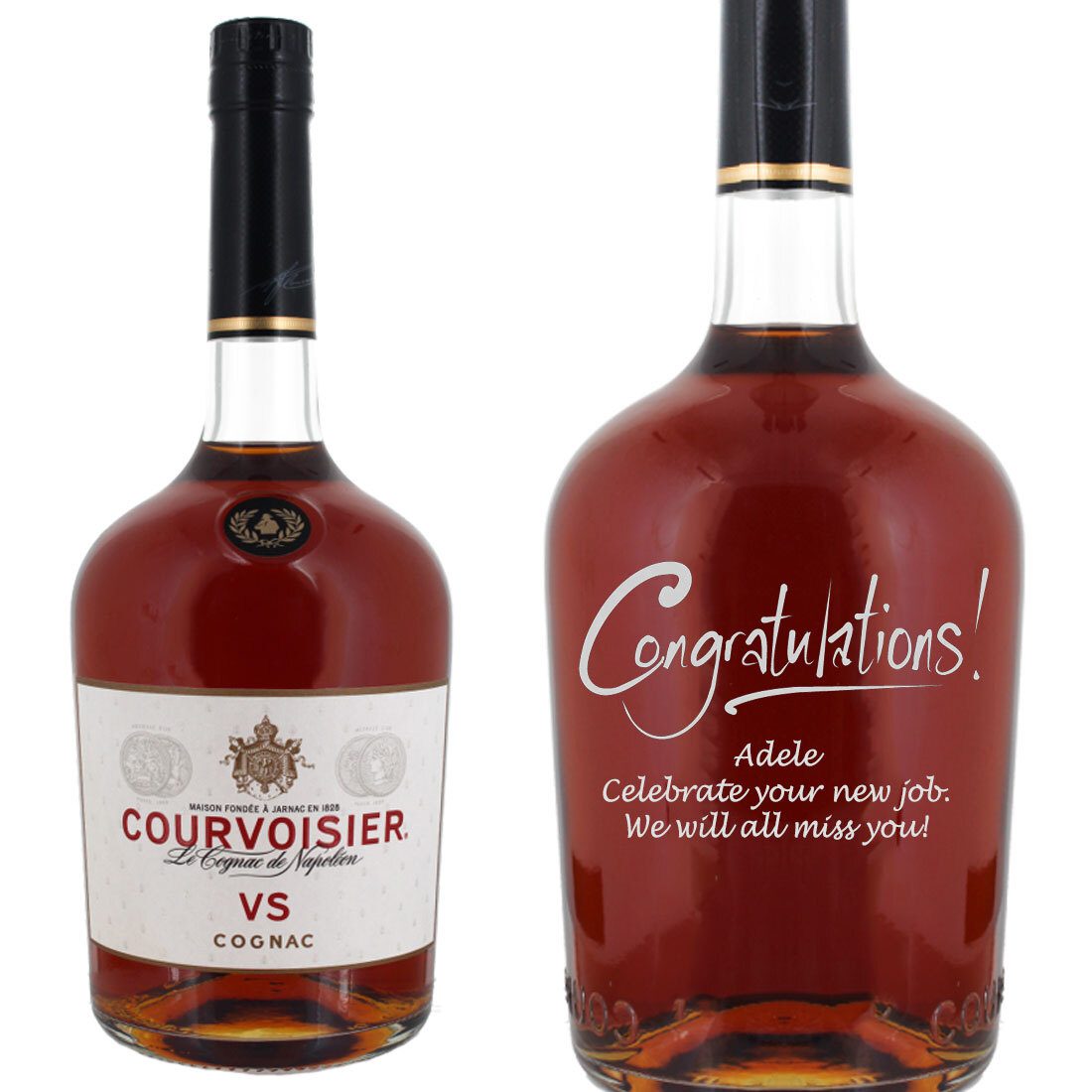 Personalised Courvoisier VS 100cl Cognac