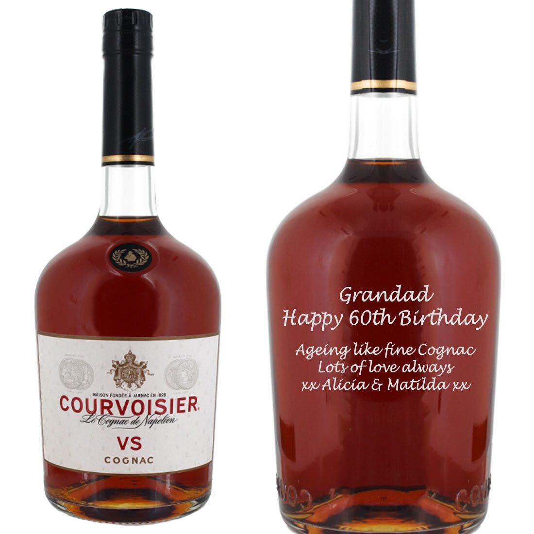 Personalised Courvoisier VS 100cl Cognac