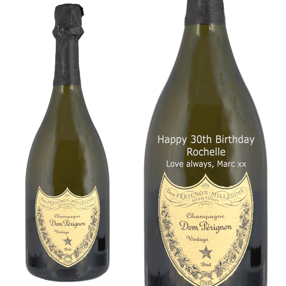 Personalised Dom Pérignon Vintage Champagne 75cl